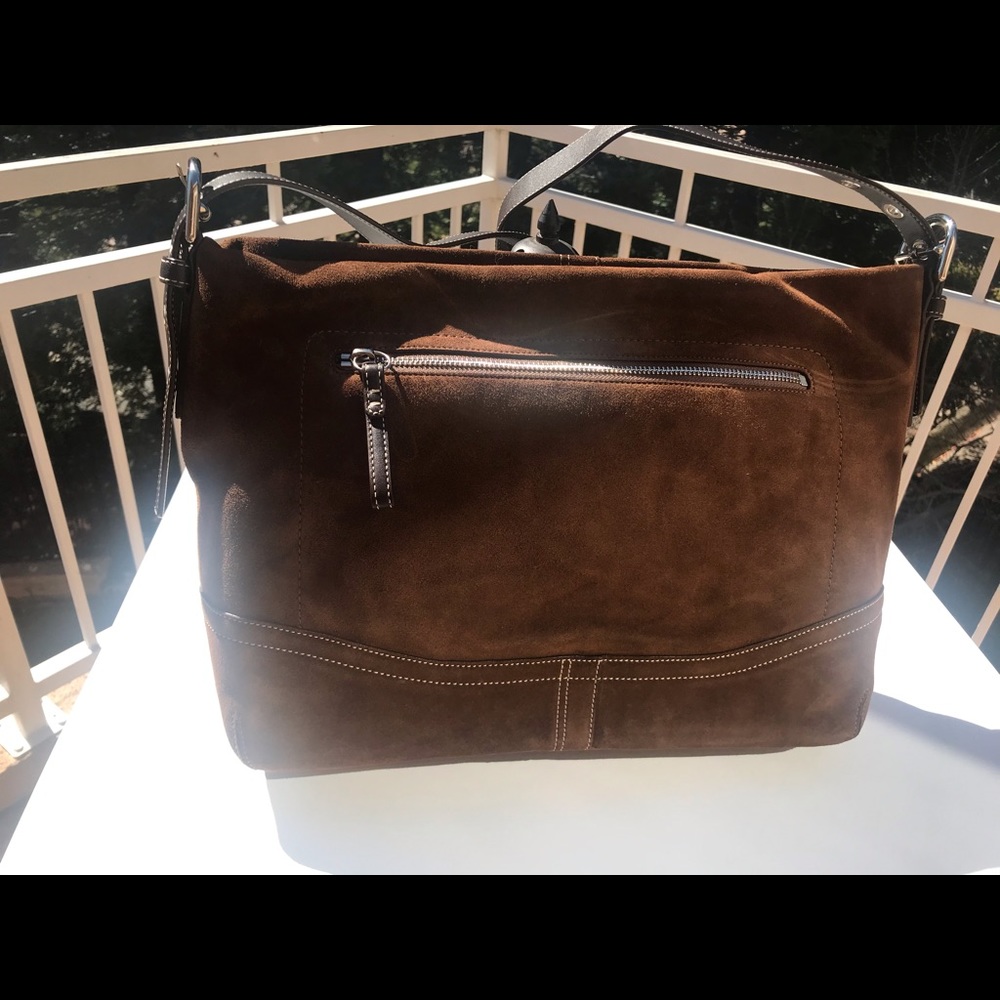 FLASH SALE!COACH AUTHENTIC SUEDE BAG! BEAUTIFUL!!!